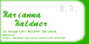 marianna waldner business card